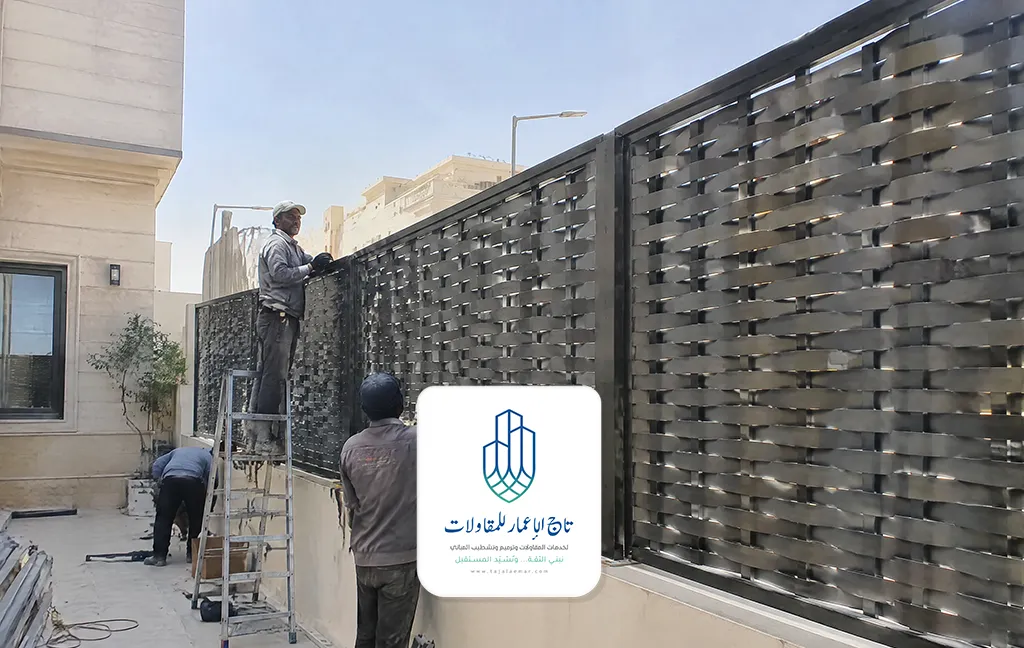 تركيب سواتر حديد مجدول شمال الرياض