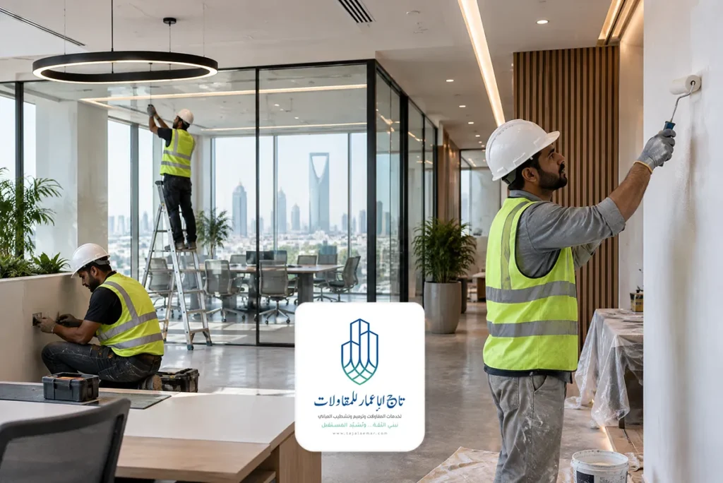شركة مقاولات وتشطيب مقرات شركات تجارية شمال الرياض