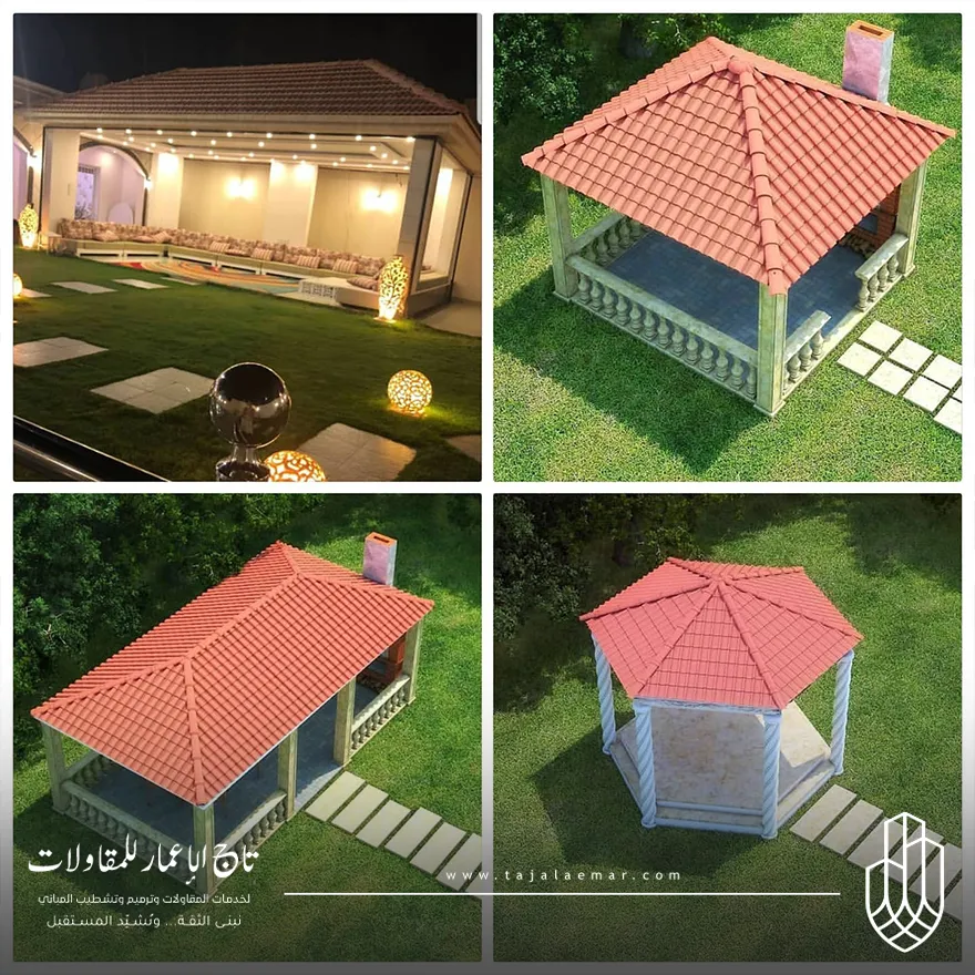بناء ملاحق بالحوش في حي الملقا الرياض